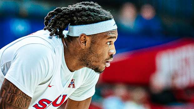 SMU's Tyreek Smith during first start of season against Tulane